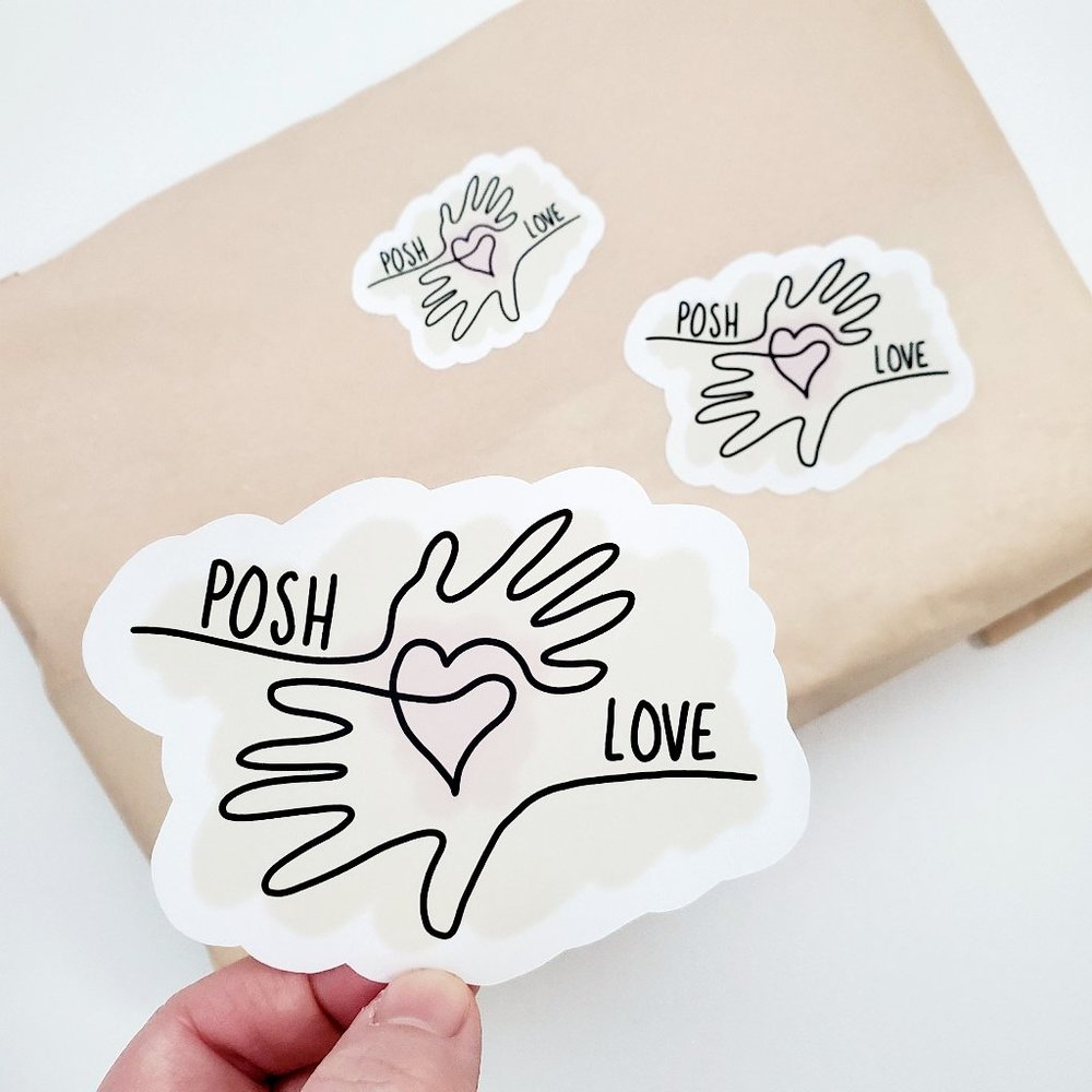 LB063 Abstract Posh Love Stickers [Price Firm] - Picture 7 of 11